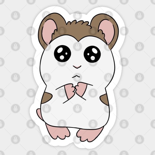 Timid Mochi Sticker by Firestorm Fox